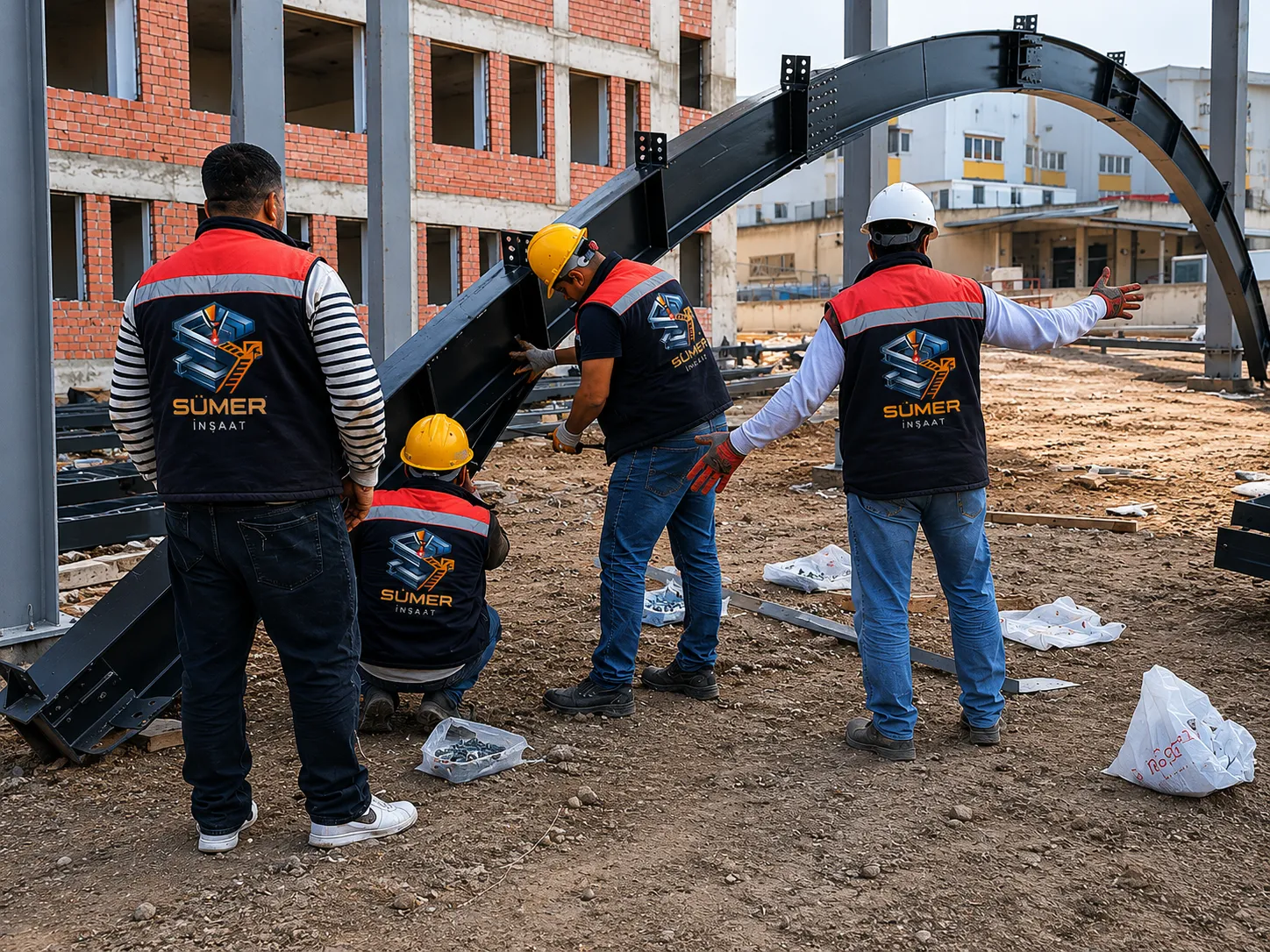 Sancaktepe Ortaokulu — Sümer İnşaat çelik konstrüksiyon projesi